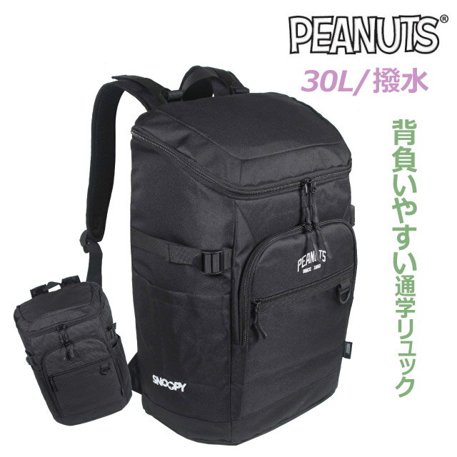 ボックスリュック 通学 スヌーピー PEANUTS ピーナッツ ボックスリュック 30L 撥水 2sna5rk09 通学用リ..