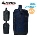 ボディバッグ メンズ おしゃれ FIRST DOWN 2ルーム ボディバック 消臭 33052 A5サイズ対応 バッグ メンズバッグ ボディーバッグ 斜めがけバ...