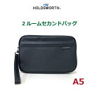 メンズ セカンドバッグ 集金 HOLDSWORTH セカンドバッグ a5サイズ 3355 バッグ メンズバッグ クラッチバッグ バック ポリエステル ブラック 黒 男性用 集金バッグ 鞄 銀行員 営業 おしゃれ プレゼント 贈り物 お誕生日 人気 セカンドポーチ