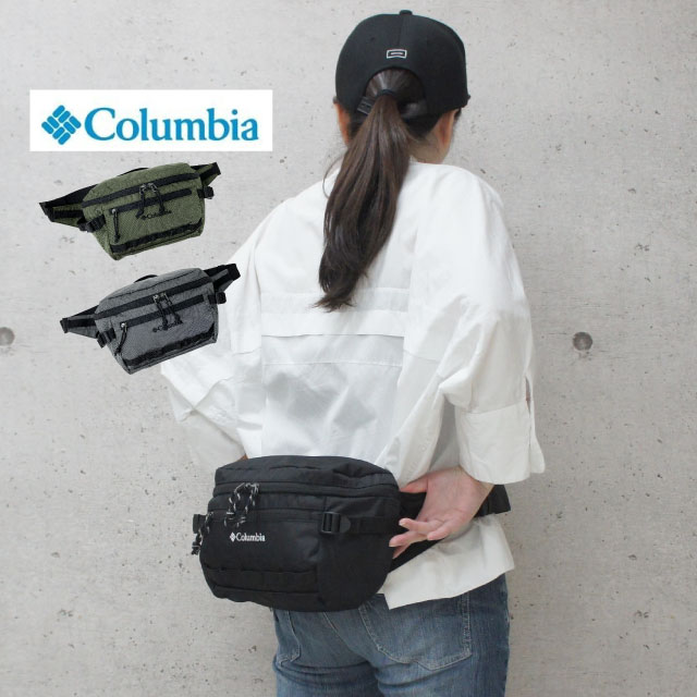 Rakuten - ウエストポーチ メンズ ブランド Columbia コロンビア ワンショルダーバッグ ボディバック シンプル レディース 斜めがけバッグ ボディバッグ ウエストバッグ オムニシールド 撥水加工 防汚 ワンショルダーバック メンズバッグ レディースバッグ シンプル 黒 グレー pu8815