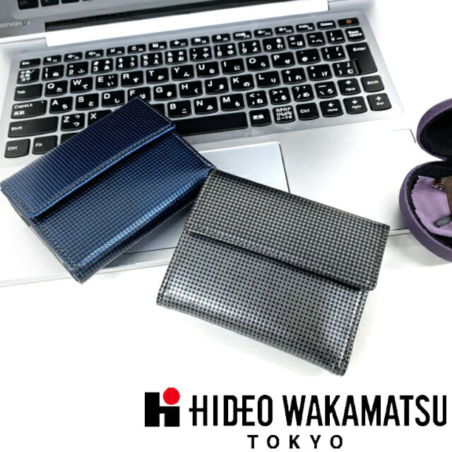 三つ折り財布 メンズ コンパクト/HIDEO WAKAMATSU ヒデオワカマツ ロック 三つ折り財布 85-81320 財布 ..