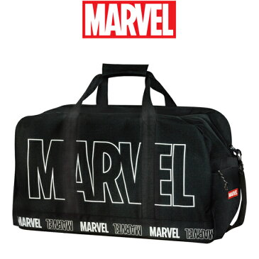 小学生 修学旅行 バッグ 男の子 MARVEL マーベル ビッグロゴトラベルボストンバッグ 50L 51210 キッズ 男子 小学校 中学生 旅行 キャンプ 宿泊学習 林間学校 自然学校 合宿 野外活動 子供用 ボストンバッグ 子供 修学旅行 大容量 女の子 黒 ブラック 撥水 3泊 4泊