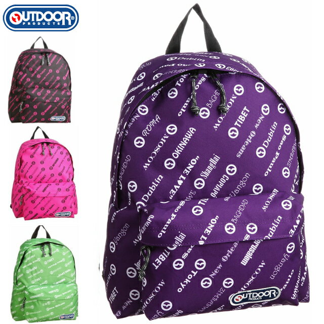 outdoor リュック 452u / OUTDOOR PRODUCTS アウトドアプロダクツ リュックサック ONE LOVE PATTERN 452u-onelove / リュック 通学 女子 男子 メンズ レディース キッズ スポーツ バッグ ワンラブ ひとつの愛を バックパック 中学生 高校生 大学生 おしゃれ ロゴ 男女兼用