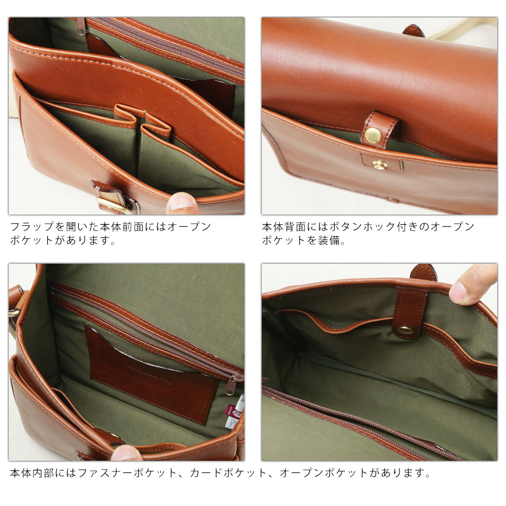 SILVER LAKE CLUB シルバーレイククラブ Oil Leather オイルレザー 本革 ショルダーバッグ ミニショルダー メンズ 革 ブランド 斜めがけ バッグ 肩掛け 軽量 日本製 撥水 メンズ バッグ 小さめ 130182
