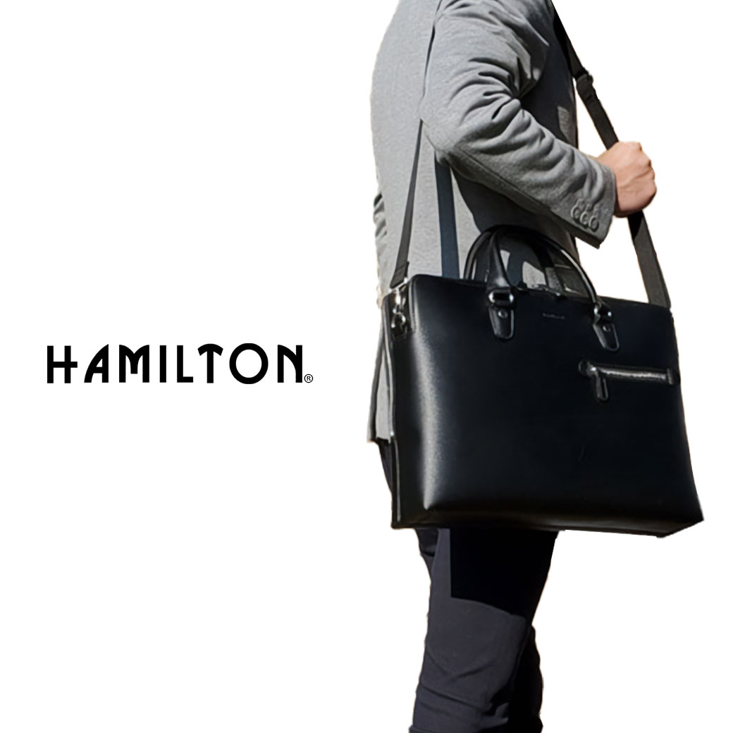 HAMILTON ハミルトン ビジネスバッグ メンズ B4 2way ショルダーバッグ 横型 ビジネスバック 通勤バッグ ブリーフケース メンズ バッグ 斜めがけ ブランド 26691