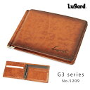 Lugard ラガード G3 ジースリー マネークリップ 小銭入れ付き 革 本革 レザー 財布 マネークリップ カード 薄型 通勤 革小物 二つ折り財布 メンズ ブランド 5209