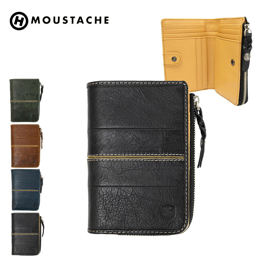 楽天市場】moustache ムスタッシュ 二つ折り財布の通販