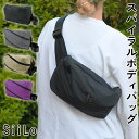 ボディバッグ ウエストバッグ SiiLo シーロ 日本製 ナイロン スパイラルウェストポーチ メンズ レディース ユニセックス キーフック付き 消臭ネーム 軽量...