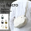 ショルダーバッグ fulcro バッグ ガジェット リポーター 多機能 お財布ショルダー 撥水 カードポケット 仕切り 多い 収納 メッシュ 背面ポケット 大容量 A5 財布代わり カード入れ お財布ポシェット ミニショルダー コンパクト 父の日 ギフト 実用的 プレゼント フルクロ