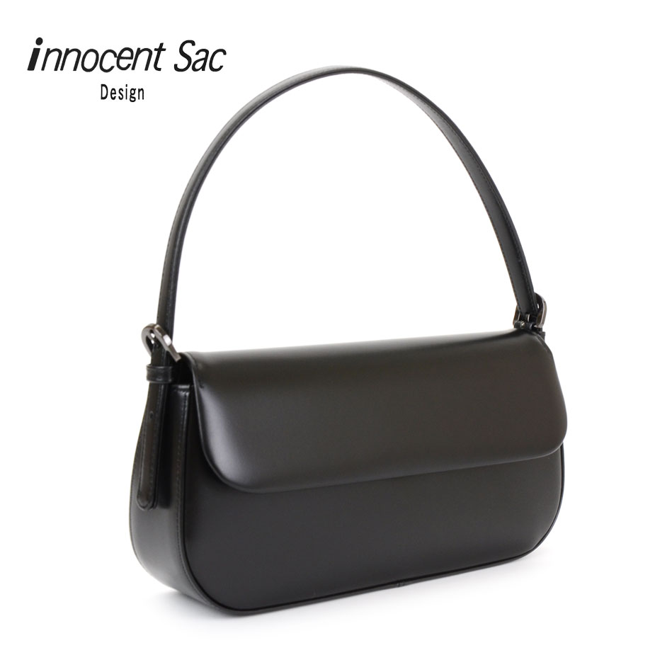 ブラックフォーマルバッグ ハンドバッグ トートバッグ 本革 レディース 日本製 innocent Sac イノセントサック 冠婚葬祭 慶弔 レザー 牛革 メイドインジャパン 国産 ブラック 黒色 女性用 婦人用 あす楽 送料無料