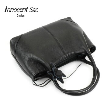 ブラックフォーマルバッグ ハンドバッグ 3層式ポケット 本革 レディース 日本製 innocent Sac イノセントサック 冠婚葬祭 慶弔 シュリンクレザー 牛革 メイドインジャパン 国産 ブラック 黒色 女性用 婦人用 送料無料 あす楽対応可能