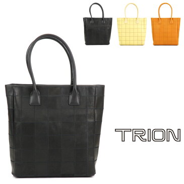 スクエアトートバッグ A4サイズ TRION トライオン ワイド グローブレザー グラブレザー メンズ パネルレザー パッチワーク 紳士用 男性用 レディース ユニセックス 男女兼用 送料無料 あす楽対応