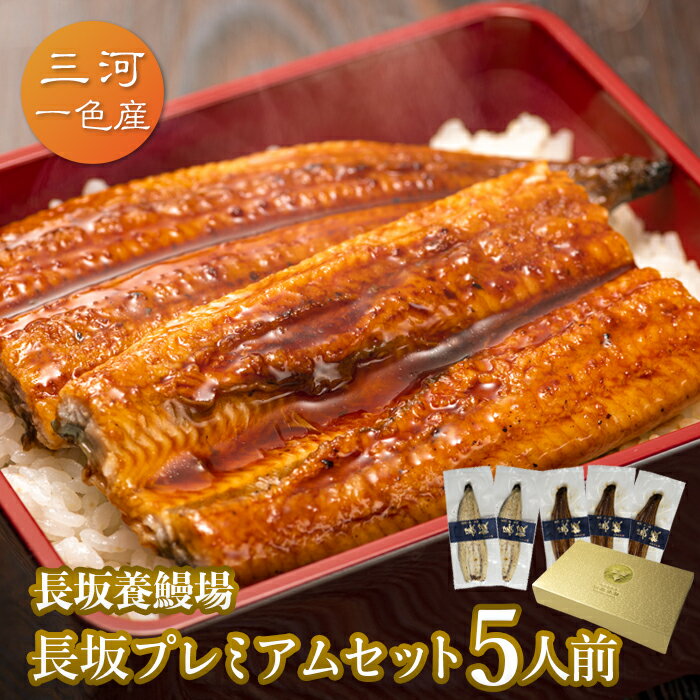 愛知三河一色産 長坂プレミアムセット 5人前父の日 母の日 敬老の日 うなぎ 蒲焼き ギフト 食べ物 プレゼント 鰻 ウナギ 蒲焼 国産 国内産 お祝い 内祝い 結婚内祝い グルメ 丑の日 土用の丑の日 冷凍食品 送料無料