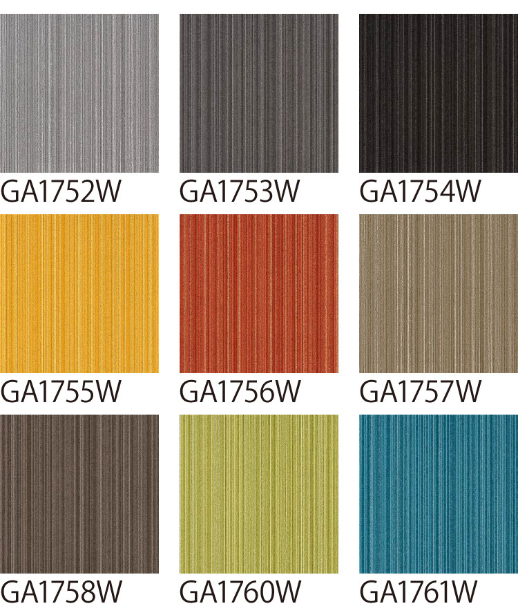 【サンプル専用ページ】 東リ タイルカーペット 防炎 制電 防汚 撥水 GA100W GA-100W シルキーラインll ライン柄 （のりなし カットサンプル）