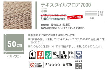 【送料無料】 東リ タイルカーペット 洗える 置くだけ ズレない 夏もおすすめ 防ダニ 防炎 防汚 床暖 FF7000 FF-7000 ファブリックフロア 涼織 ライン 全6色 50×50 50cm角 テキスタイルフロア7000 タイル パネルカーペット 和モダン