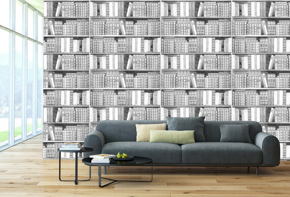 壁紙 クロス 女性に人気 のりつき 選べるお洒落な本棚柄の壁紙 ブックシェルフ フェイク 新築やリフォーム 開業やショップリニューアルにおすすめ 本棚 おしゃれ 手書き 鉛筆画 のり付き ナチュラル カジュアル 本棚壁紙 内装 グラフィッククロス トイレ オフィス 寝室