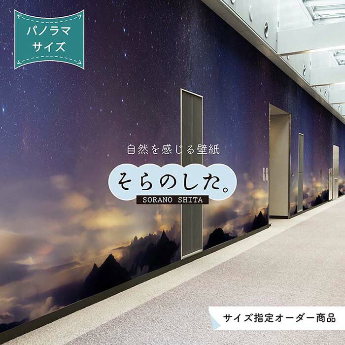 【オーダー壁紙】 壁紙 星 空 星柄 おしゃれ 写真 パノラマ プラネタリウム 自然 夜空 貼りやすい インテリア デザイン 防カビ 日本製 国産 リメイク 模様替え 店舗 天井 部屋 寝室 キッチン リビング トイレ 美しい 風景 景色 かべがみはるこ そらのした。