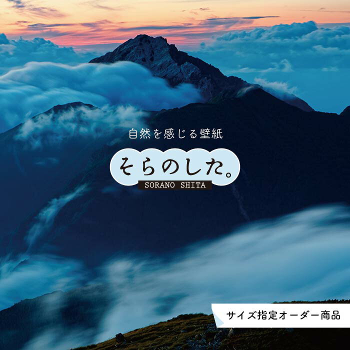Rakuten - 【オーダー壁紙】 壁紙 雲海 空 おしゃれ 写真 自然 雲 スカイ クラウド 雲の上 癒し 貼りやすい デザイン 防カビ 日本製 国産 リメイク 模様替え 店舗 天井 部屋 寝室 キッチン リビング トイレ 美しい 風景 景色 白 ブルー かべがみはるこ そらのした。
