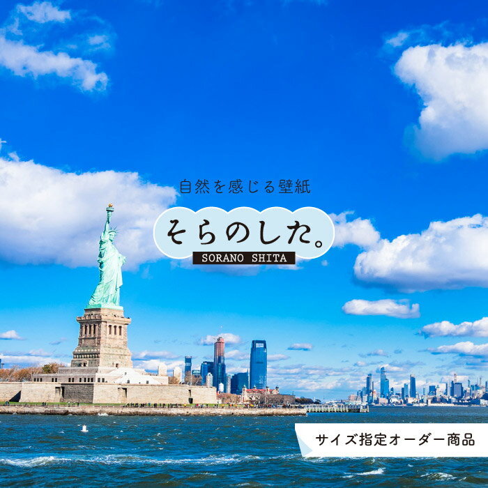 【オーダー壁紙】 壁紙 写真 おしゃれ ニューヨーク 自由の女神 都会 貼りやすい デザイン 防カビ 日本..