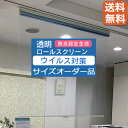 【送料無料】タチカワブラインド 透明ロールスクリーン【オーダ