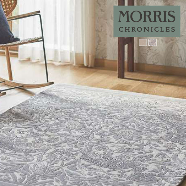 【送料無料】【わーるどEX便対象】サンゲツ モリスクロニクルズ ラグ STRAWBERRY THIEF いちご泥棒 MCG343S～MCG344S 【1枚単位での販売】