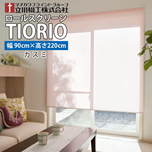 【送料無料】TIORIO (ティオリオ)カスミ既製品 国産 ロールスクリーン【幅90cm・高さ220cm】タチカワブラインドグループ 立川機工※北海道・沖縄・離島送料別途※