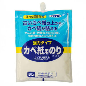 【日本テレビ系「スッキリ!!」2/6放送分で紹介！】強力タイプカベ紙用のり1600g No.775 アサヒペン 壁紙屋本舗