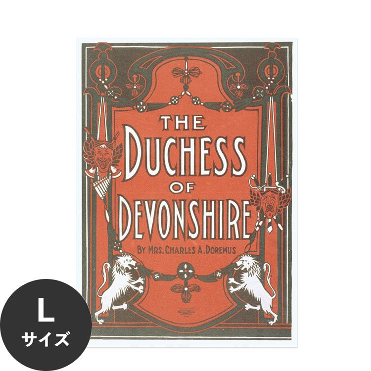 水だけで何度も貼れるはがせる アートポスター 賃貸OK のり付き Hattan Art Poster ハッタンアートポスター The Duchess of Devonshire / HP-00120 Lサイズ(64cm×90cm) 砂壁 に 貼れる 壁紙ポスター 壁紙屋本舗