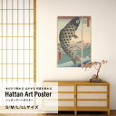 アートポスター 水だけで何度も貼れるはがせる 賃貸OK のり付き Hattan Art Poster ハッタンアートポスター 歌川広重 名所江戸百景 水道橋駿河...