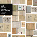 輸入壁紙 オランダ製 NLXL / BIBLIOTECA WALLPAPER BY EKATERINA PANIKANOVA / EKA-07（1ロール(48.7cm×660cm)単位で販売）フリース(不織布)【海外取り寄せ商品】