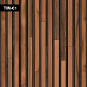 輸入壁紙の切り売り（横巾48.7cm×1m単位で切売）NLXL / TIMBER STRIPS WALLPAPER NLXL / ティンバー ストリップス ウォールペーパー TIMBER STRIPS WALLPAPER Teak on black TIM-01【国内在庫】