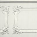 輸入壁紙の切り売り（横巾53cm×1m単位で切売）KOZIEL　コジエル Papier peint boiseries Louis XV blanches grisees 　8888-301 【国内在庫】