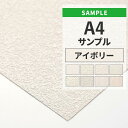 【全品対象クーポン配布中】 壁紙 のりなし サンプル アイボリー オフホワイト 織物調 石目 アクセントクロス シンプル 無地 国産壁紙 クロス A4サイズ カ...