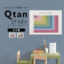 アートパネル Qtan Study キュータン スタディ 80cm×60cm タイムズテーブル 九九 かけ算 小学校 幼稚園 勉強 モノトーン ファンシー