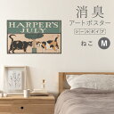 【全品対象クーポン配布中】 アートポスター 消臭シール 粘着シール ツヤなし マット素材 ポスター ウォールデコレーション 貼ってはがせる 賃貸 トイレ 玄関 リビング 寝室 子供部屋 キッズ 壁紙屋本舗 ねこ Mサイズ