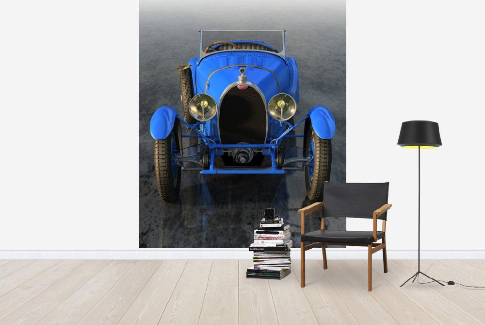 乗り物 のりもの 男の子 ボーイズの壁紙輸入 カスタム壁紙 PHOTOWALL / Bugatti Type 43 Front_1927 (e20921)貼ってはがせるフリース壁紙(不織布)【海外取り寄せのため1カ月程度でお届け】【代引き不可】