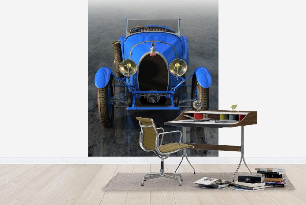 乗り物 のりもの 男の子 ボーイズの壁紙輸入 カスタム壁紙 PHOTOWALL / Bugatti Type 43 Front_1927 (e20921)貼ってはがせるフリース壁紙(不織布)【海外取り寄せのため1カ月程度でお届け】【代引き不可】