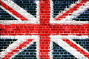 宗教 シンボル フェイク だまし絵の壁紙 輸入 カスタム壁紙 輸入壁紙 カスタム壁紙 PHOTOWALL / Union Jack Brick Wall (e21345) 貼ってはがせるフリース壁紙(不織布) 【海外取寄せ商品】 【代引き・後払い不可】