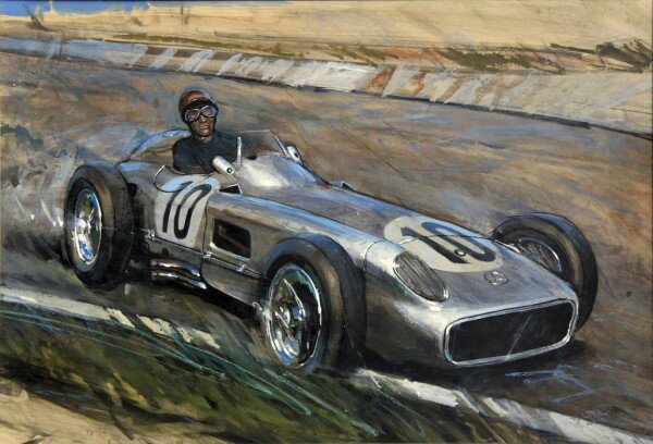 ӥơ ơ  ޤɻ ͢ ɻ ͢ɻ ɻ PHOTOWALL / J M Fangio at Speed (e40417) ŽäƤϤե꡼ɻ(Կ) ڳ󤻾ʡ ʧԲġ