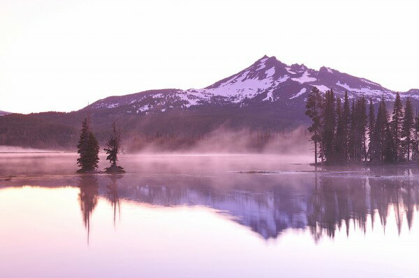 風景 景色 山の壁紙 輸入 カスタム壁紙 輸入壁紙 カスタム壁紙 PHOTOWALL / Sparks Lake (e29524) 貼ってはがせるフリース壁紙(不織布) 【海外取寄せ商品】 【代引き・後払い不可】