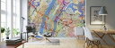 ニューヨーク 地図 水彩 カラフルの壁紙 輸入 カスタム壁紙 輸入壁紙 カスタム壁紙 PHOTOWALL / New York City Street Map (e311421) 貼ってはがせるフリース壁紙(不織布) 【海外取寄せ商品】 【代引き・後払い不可】 3
