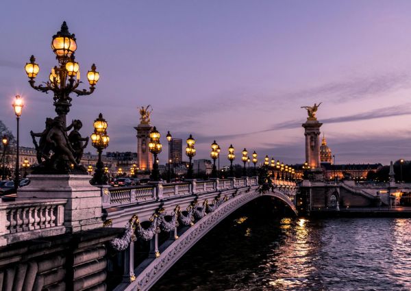 アレクサンドル3世橋 フランスの壁紙 輸入 カスタム壁紙 輸入壁紙 カスタム壁紙 PHOTOWALL / Pont Alexandre Bridge (e314310) 貼ってはがせるフリース壁紙(不織布) 【海外取寄せ商品】 【代引き・後払い不可】