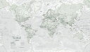 世界地図の壁紙 輸入 カスタム壁紙 輸入壁紙 カスタム壁紙 PHOTOWALL / World Map Political Rustic (e316095) 貼ってはがせるフリース壁紙(不織布)  