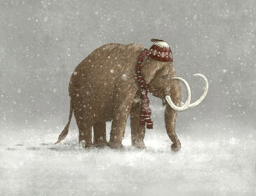 マンモス 雪 マフラー ニット帽 イラスト キッズ こども部屋の壁紙 輸入 カスタム壁紙 PHOTOWALL / Ice Age Sucked (e320072) 貼ってはがせるフリース壁紙(不織布) 【海外取り寄せのため1カ月程度でお届け】 【代引き・後払い不可】