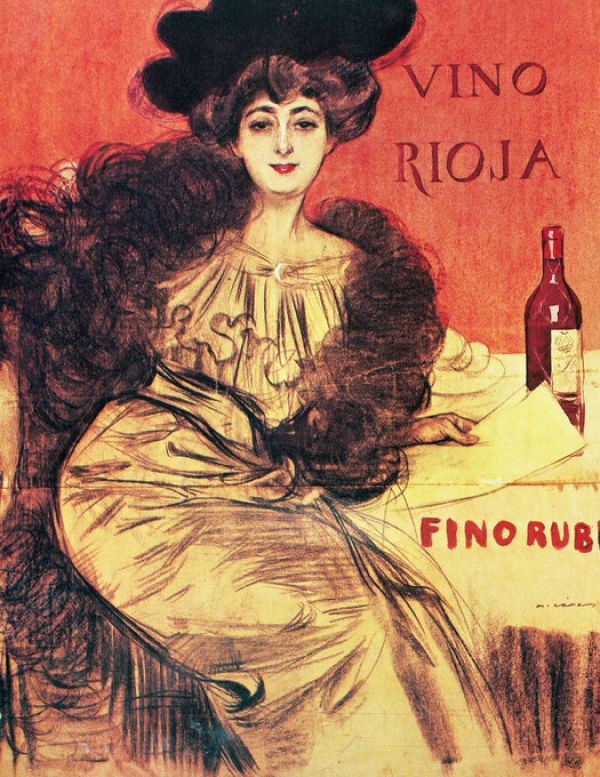 ラモン・カザス リオハワイン ポスター 赤 レッドの壁紙 輸入 カスタム壁紙 PHOTOWALL / Rioja Wine - Ramon Casas (e325832) 貼ってはがせるフリース壁紙(不織布) 【海外取り寄せのため1カ月程度でお届け】 【代引き・後払い不可】