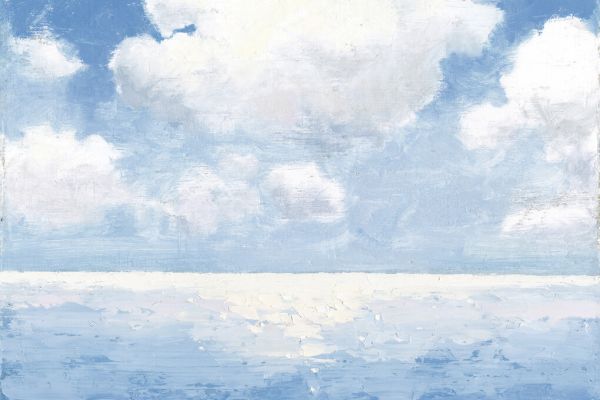 海 空 雲 青 ブルーの壁紙 輸入 カスタム壁紙 PHOTOWALL / Sparkling Sea (e325429) 貼ってはがせるフリース壁紙(不織布) 【海外取り寄せのため1カ月程度でお届け】 【代引き・後払い不可】