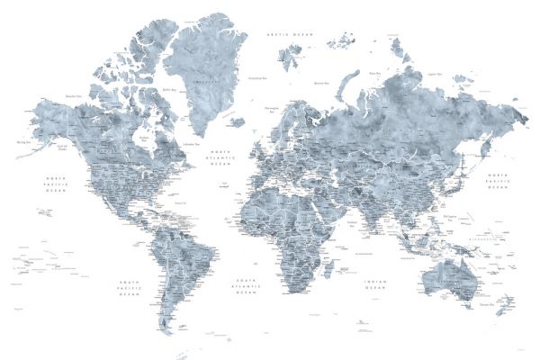 10日30名様20％OFFクーポン 世界地図 ワールドマップの壁紙 輸入 カスタム壁紙 輸入壁紙 カスタム壁紙 PHOTOWALL / World Map with Cities (e325710) 貼ってはがせるフリース壁紙(不織布)  