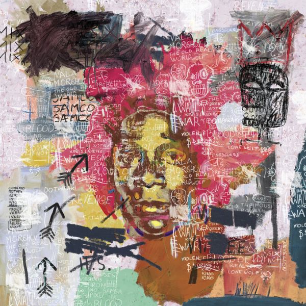 10日30名様20％OFFクーポン グラフィティアート イラスト カラフルの壁紙 輸入 カスタム壁紙 輸入壁紙 カスタム壁紙 PHOTOWALL / Jean-Michel Basquiat Portrait (e329286) 貼ってはがせるフリース壁紙(不織布)  