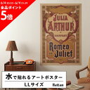 水だけで何度も貼れるはがせる アートポスター 賃貸OK のり付き Hattan Art Poster ハッタンアートポスター Julia Arthur in Shakespeare’s Romeo and Juliet / HP-00117 LLサイズ(90cm×134cm) 砂壁 に 貼れる 壁紙ポスター 壁紙屋本舗