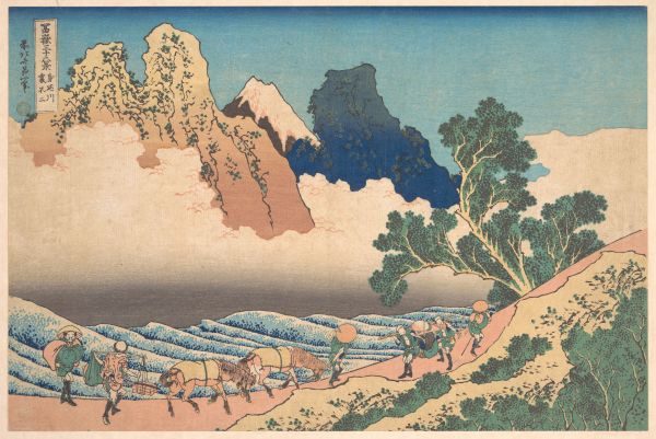 富士山 浮世絵の壁紙 サイズオーダー壁紙 フリース壁紙（のり
